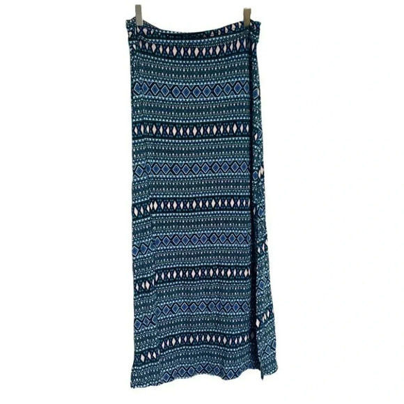 Charlotte Russe L bohemian print maxi skirt with‎ double slits - Picture 1 of 5